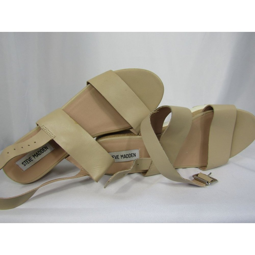 Women's Summer Sandal Steve Madden Light Brown Platform Krista Size 9 - Picture 7 of 10